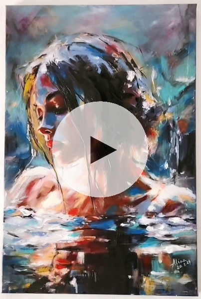 ArteDiAlina.com painting: There's something in the water